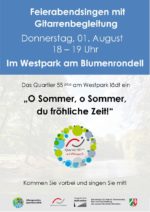 Feierabendsingen im Westpark mit Gitarrenbegleitung