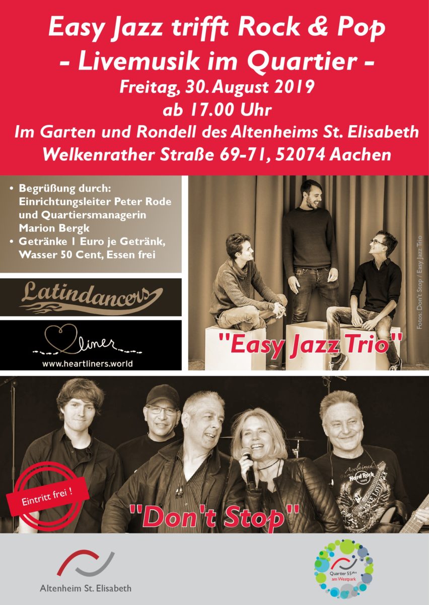 Easy Jazz trifft Rock & Pop - Livemusik im Quartier