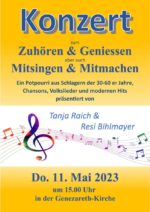 (Mitmach-) Konzert mit Tanja Raich und Resi Bihlmayer