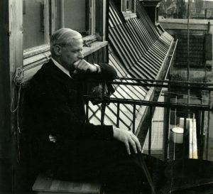 Nay auf dem Balkon 1958