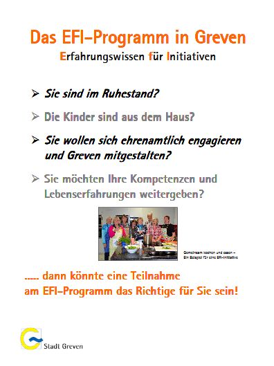 EFI-Programm Flyer