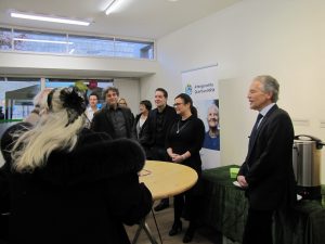 Foto Eröffnung mit Bürgermeister Volker Rübo