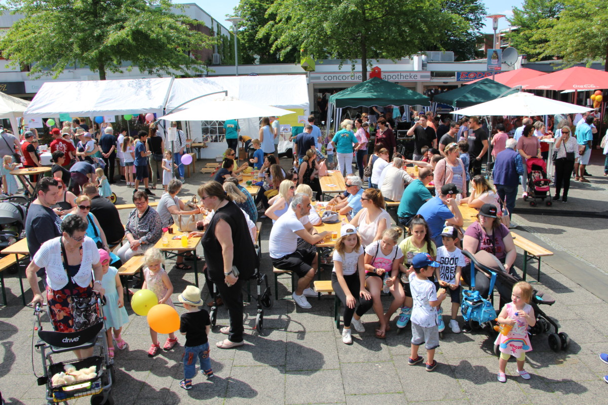 Foto: gut besuchter Concordienplatz