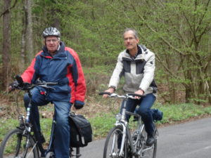 Foto mit Klaus-Peter Zens als Radfahrer