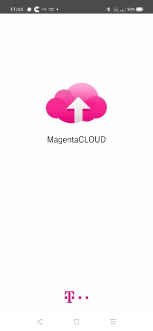 Sreenshot Startbild Magenta Cloud