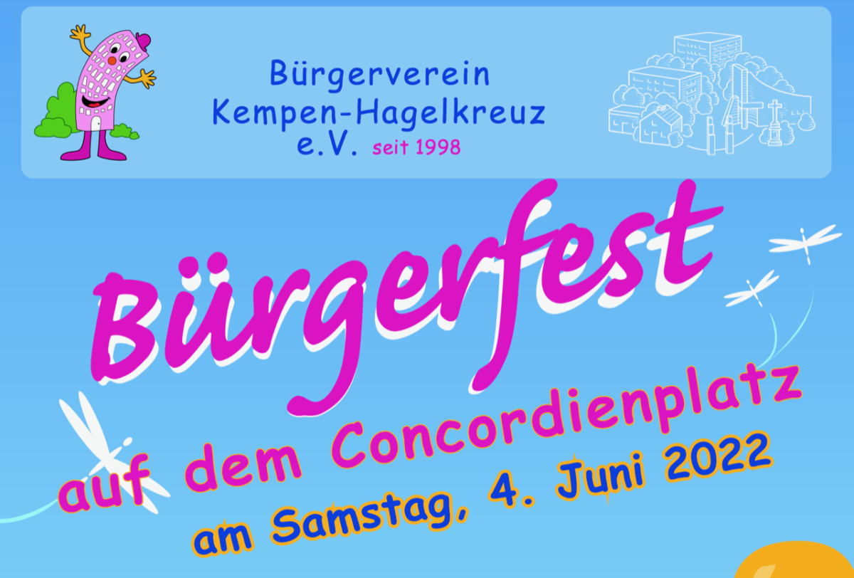 Plakat Bürgerfest