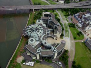 Foto Vogelperspektive Landtag Düsseldorf