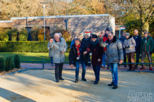 Gruppenfoto Christoph Dellmans, Ingo Behr, Frau Brors, Willi Stenhorst