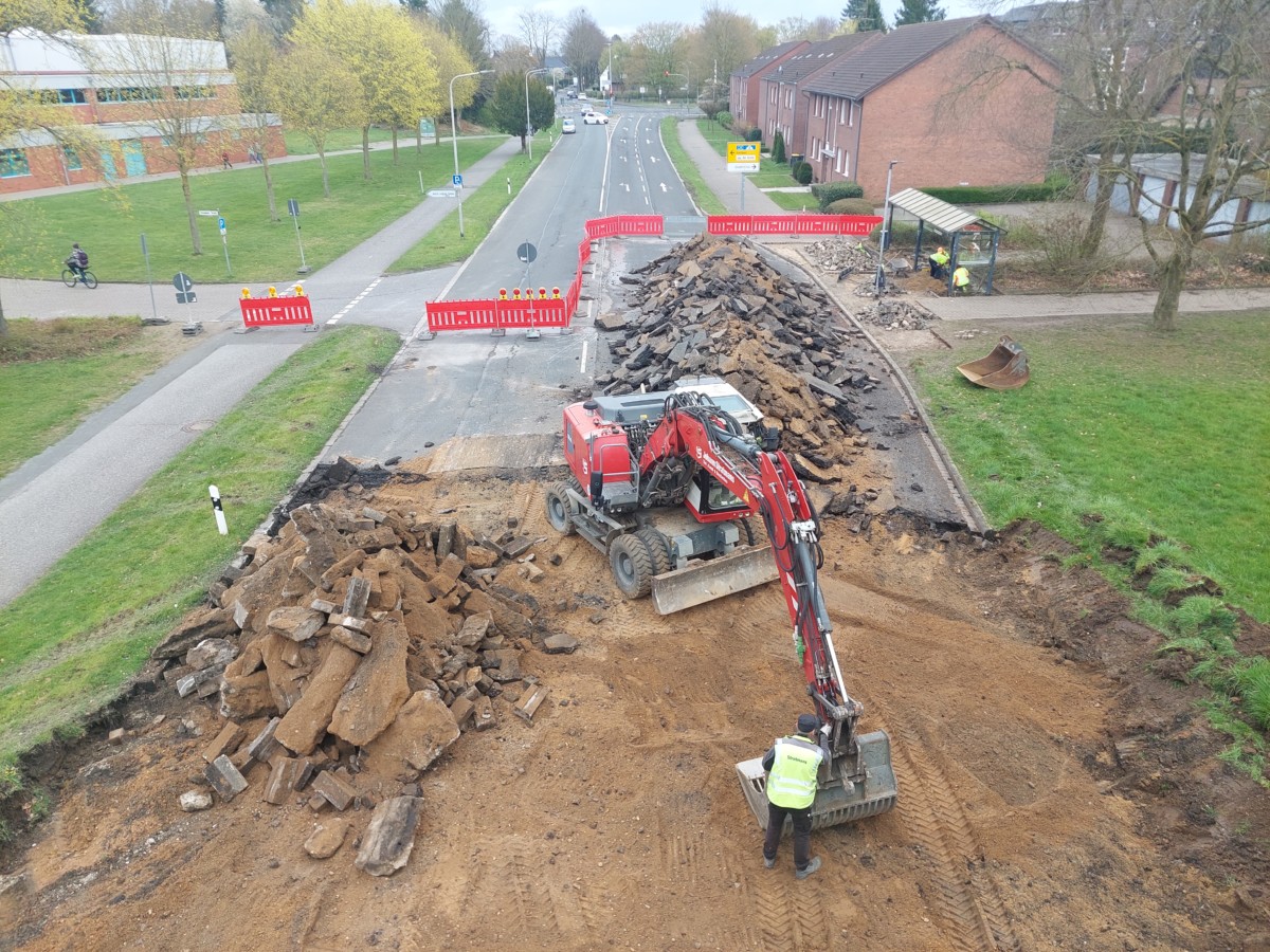 Start der Baumaßnahmen auf der Straelener Straße