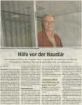 Bild: Zeitungsartikel Hilfe vor der Haustür - Quelle WAZ 29.05.2015