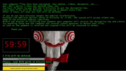 Jigsaw Ransomware, Cryptolocker 16zu9