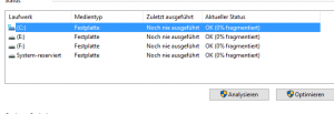 Festplatte defragmentieren