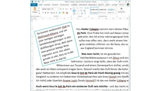 Textelemente drehen: Die umfassend formatierbaren Textfelder in Word bieten dem Anwender vielseitige Möglichkeiten bei der individuellen Gestaltung von Dokumenten.