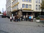 Besuch Düsseldorf Landtag: Vor dem Restaurant