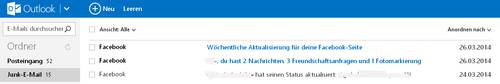 Microsoft Email-Eingang