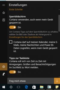 Berechtigungen entziehen: Cortana sammelt so einiges über ihre Nutzer, beispielsweise Kalen-derdaten und Kontaktdaten.