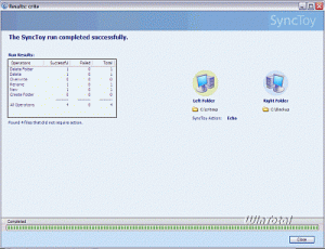 Bild: SyncToy: Run Klick aufs Bild zum Vergrößern