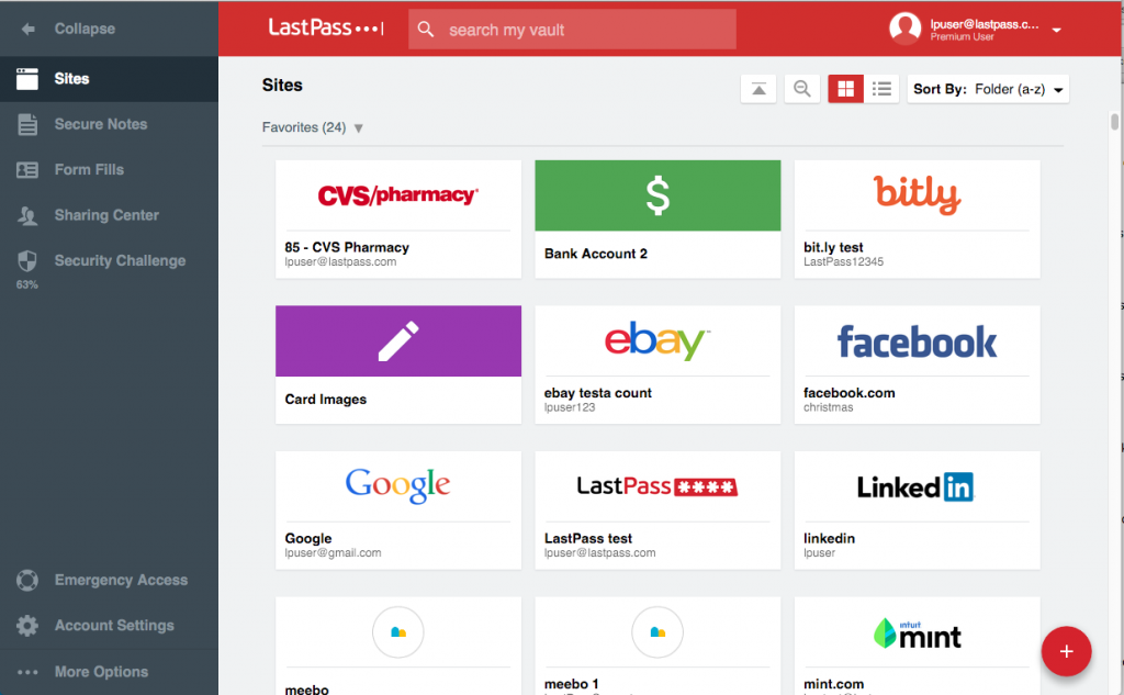 LastPass Tresor