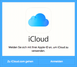 Programmaufruf iCloud für Windows