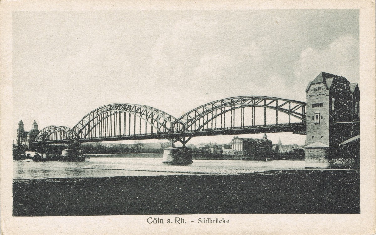Historische Aufnahme der Südbrücke (Quelle: J. Brokmeier)