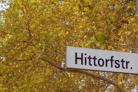 Straßenschild der Hittorfstraße (Foto: U. Sommer)