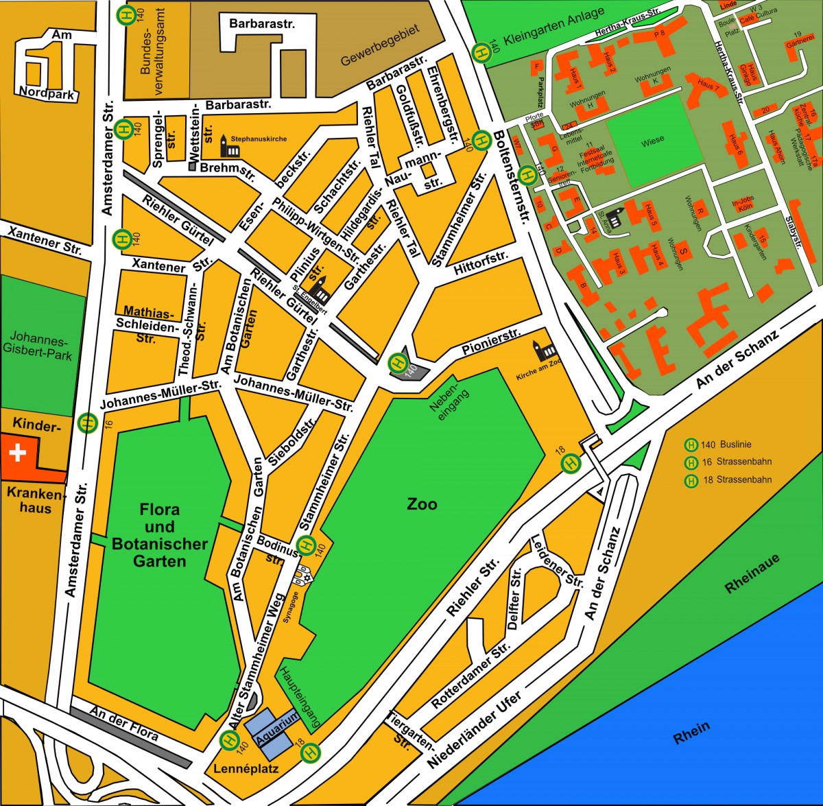 Stadtplan Riehls (Quelle: Herbert Hübner)