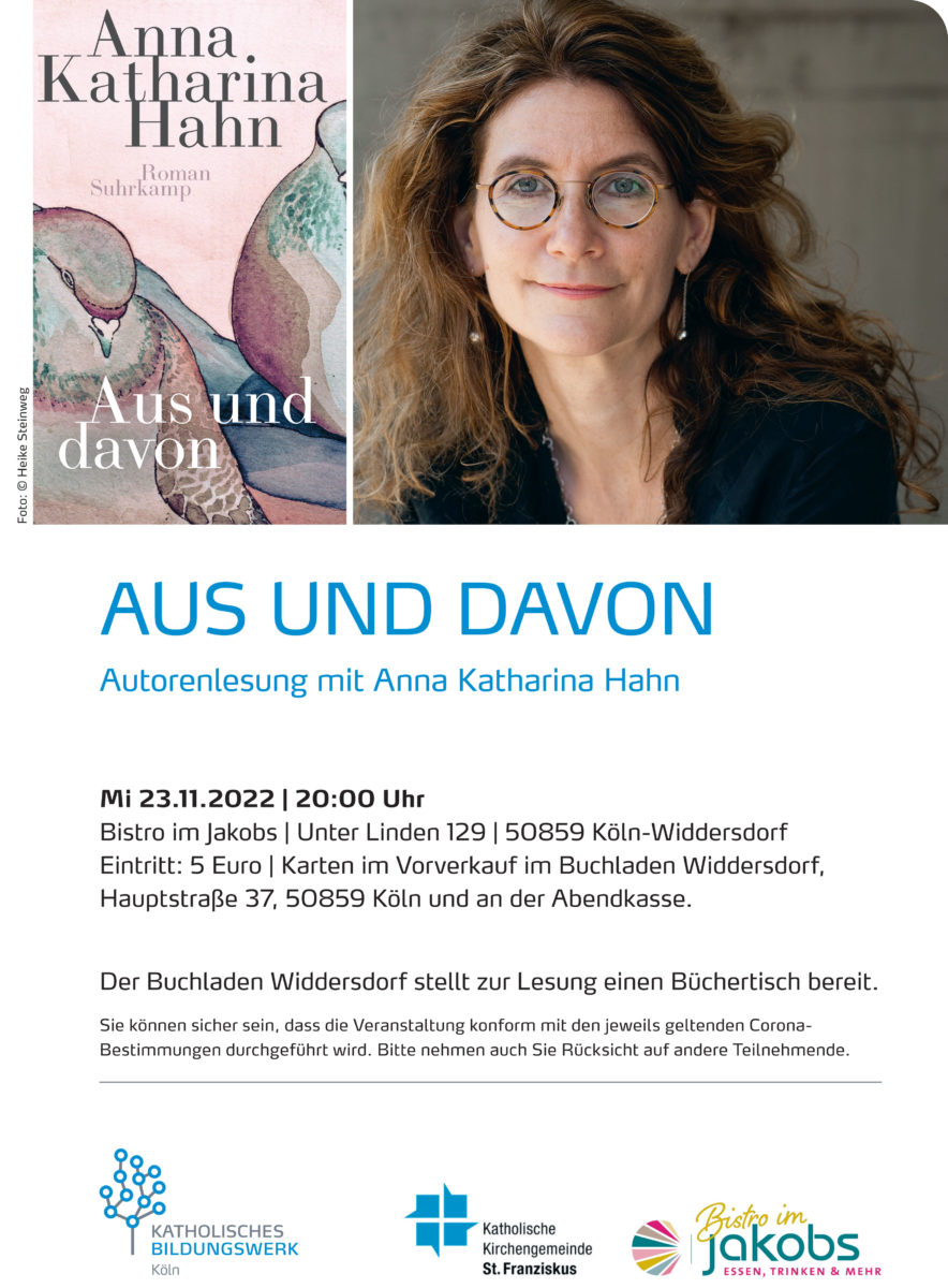 Autorenlesung mit Anna Katharina Hahn