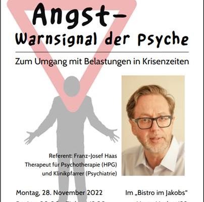 Vortrag "Angst - Warnsignal der Psyche"
