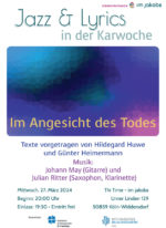 Jazz & Lyrics in der Karwoche