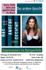 Lesung mit Katty Salié "Das andere Gesicht. Depressionen im Rampenlicht"