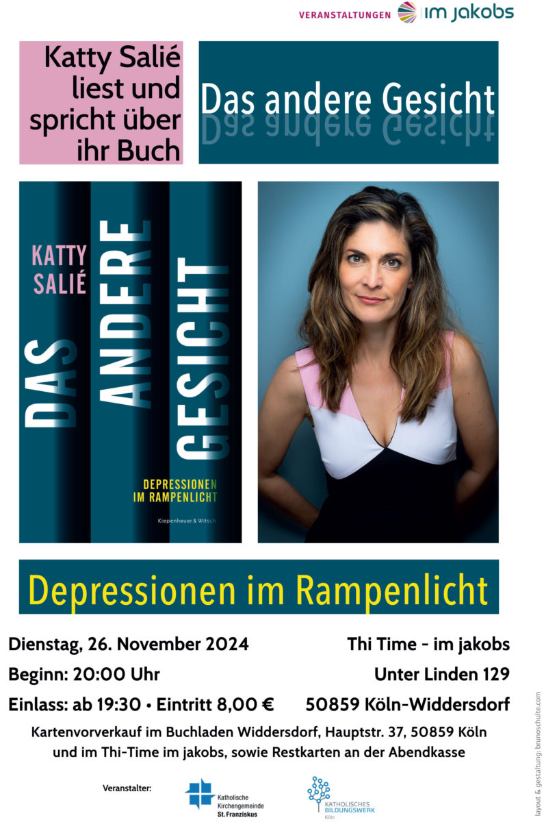 Lesung mit Katty Salié "Das andere Gesicht. Depressionen im Rampenlicht"