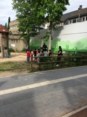 Kinderbeteiligung zur Wandgestaltung in der Antoniusgasse