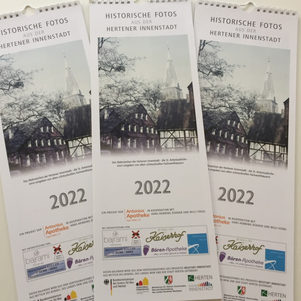 Kalender 2022 als Verfügungsfonds-Projekt der Innenstadt Herten