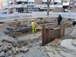 Die Baustelle ruht jetzt erst einmal bis Anfang Januar.