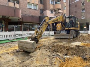 Die Arbeiten am Place d´Arras gehen weiter.