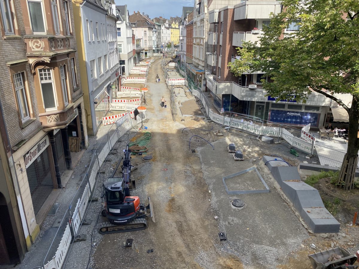 Fortschritte beim Umbau der Ewaldstraße