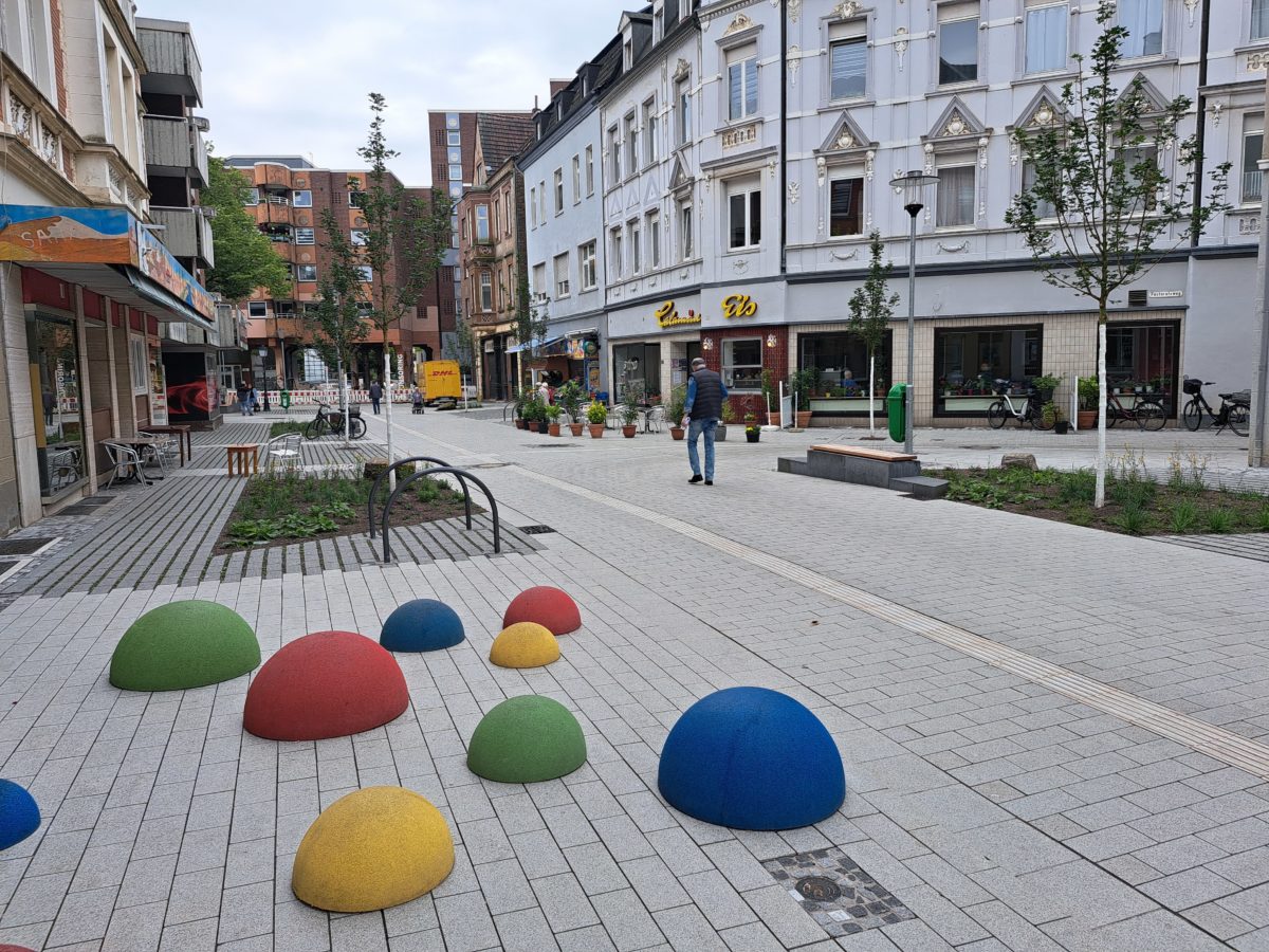 Neu gestaltete Ewaldstraße