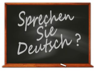 Tafel: "Sprechen Sie deutsch?"