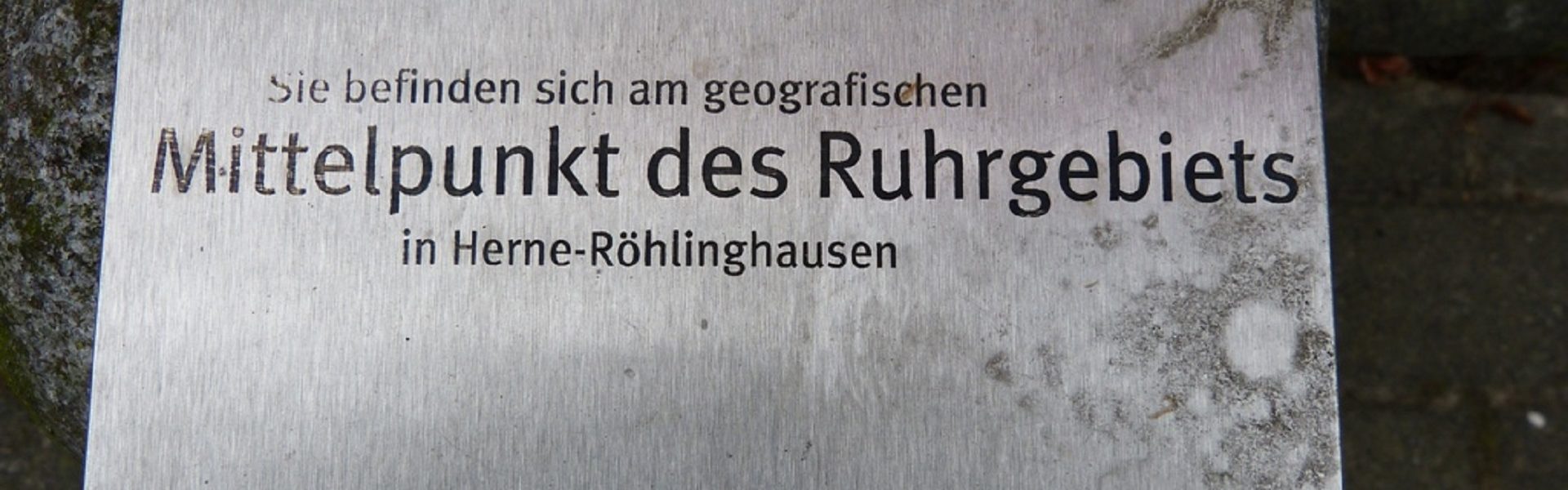 Tafel Mittelpunkt des Ruhrgebiets