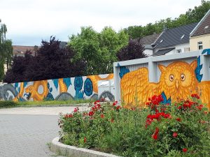 Wandmalerei auf einer Mauer