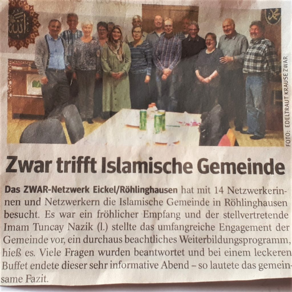 ZWAR trifft die Islamische Gemeinde