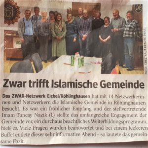 ZWAR trifft die Islamische Gemeinde