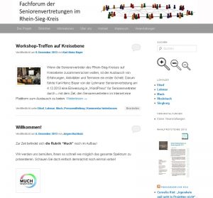 Screenshot Fachforum der Seniorenvertretungen