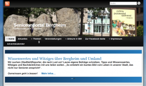 Screenshot des Seniorenportal Bergheim