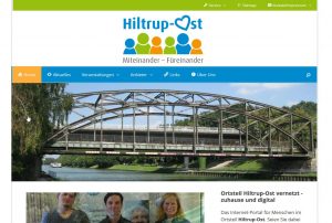 Screenshot des Quartiersportals Hiltrup-Ost