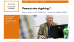 Screenshot der Website Fachtag Senioren Stuttgart 2017